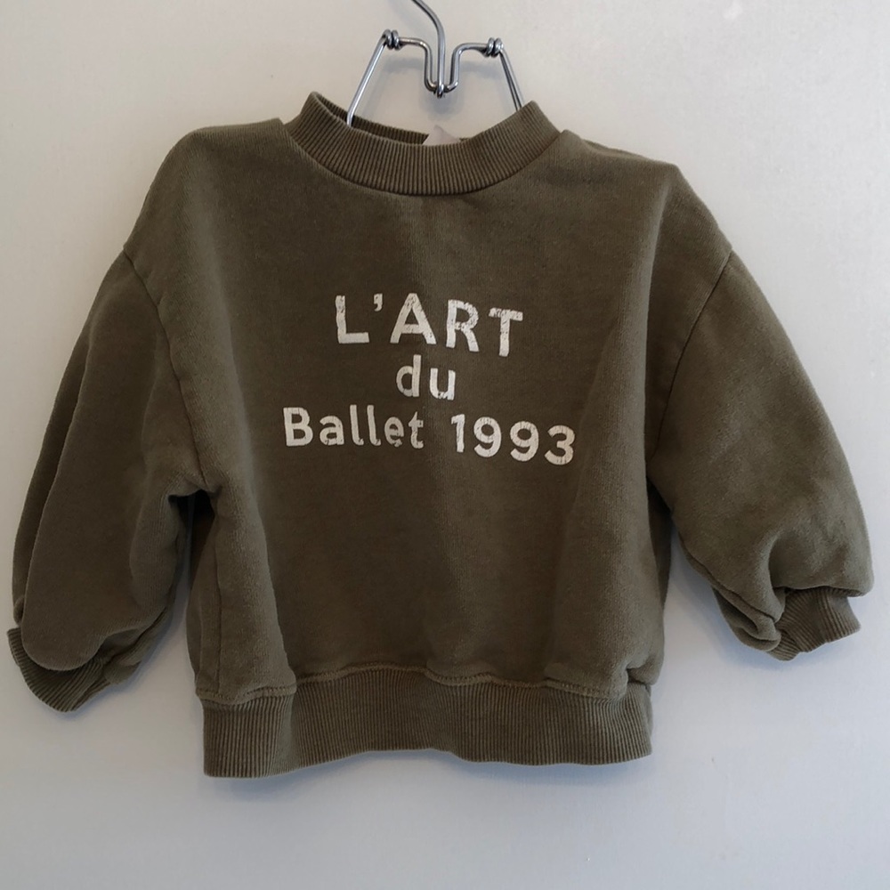 ZARA kids crewneck pullover 12-18 mo